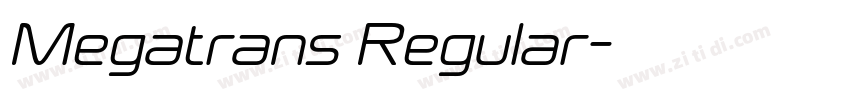 Megatrans Regular字体转换